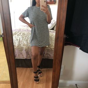 ❥☆ striped t-shirt dress ❥☆